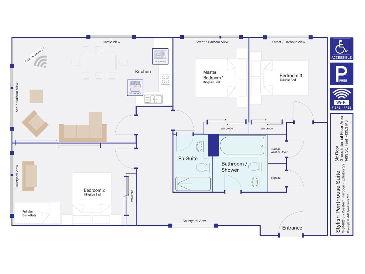 Stylish Penthouse Suite เอดินบะระ ภายนอก รูปภาพ